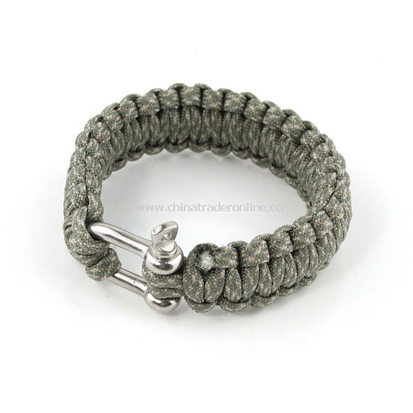 Survival Nylon Bracelet with Stainless Steel Buckle New from China