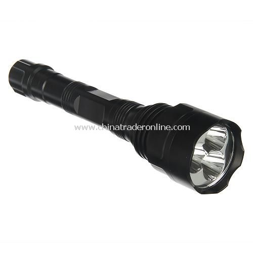 High Power 1-mode 3800 Lumens 3X CREE XM-L T6 LED 3-Mode Aluminum Flashlight Torch Light 2x18650 from China