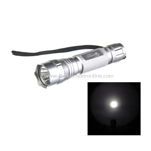 UltraFire WF-501B CREE Q5 LED 5-Mode Rechargeable Aluminum Flashlight Torch 1X18650 Silver