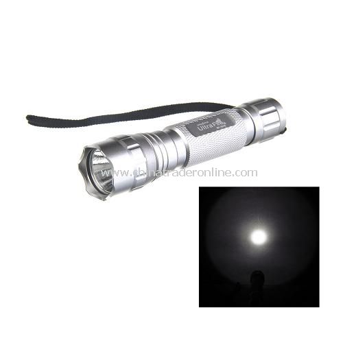 UltraFire WF-501B CREE Q5 LED Aluminum Flashlight Sport Torch 1-mode 1X18650/2X16340 Silver