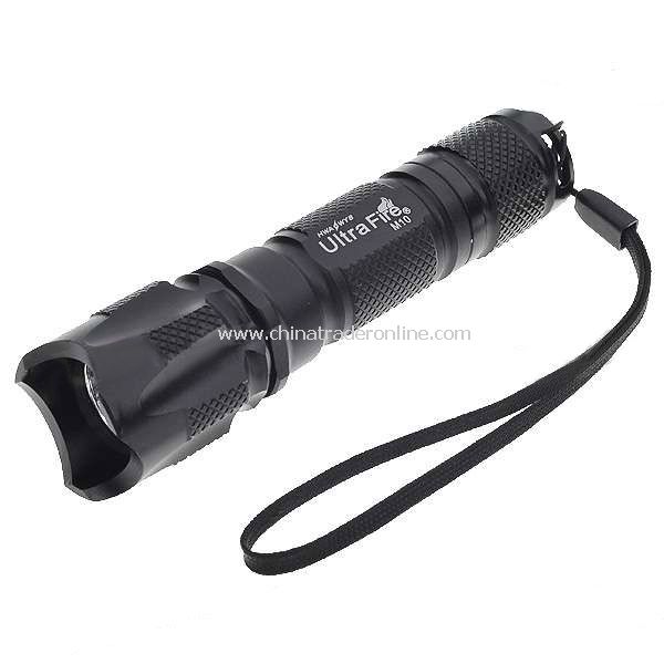 UniqueFire M10 XP-E R2 LED 1 Mode 235 Lumens Flashlight 1xAA/14500 Black(battery excluded)