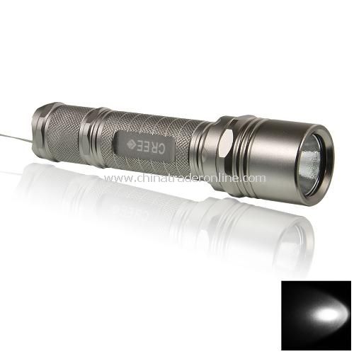 UniqueFire M2 1000LM 1-Mode CREE XM-L T6 LED Flashlight Silver 1x18650/2X16340(battery excluded)