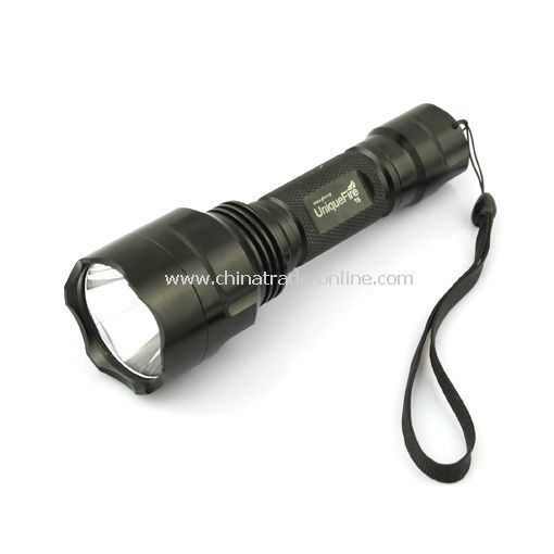 UniqueFire T6 CREE XM-L T6 LED 3-Mode LED Torch Flashlight 1X18650 Black(battery excluded)