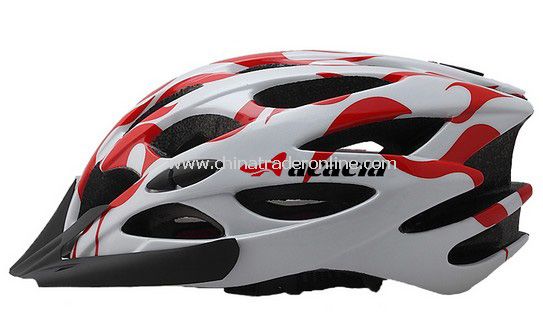 2012 NEW Cycling BMX BICYCLE HERO BIKE red HELMET With Visor from China