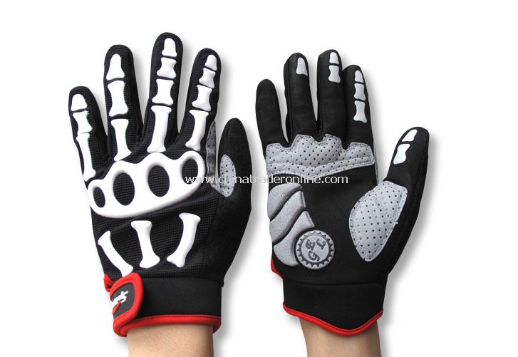 Skull silicon Full mittens sports gloves