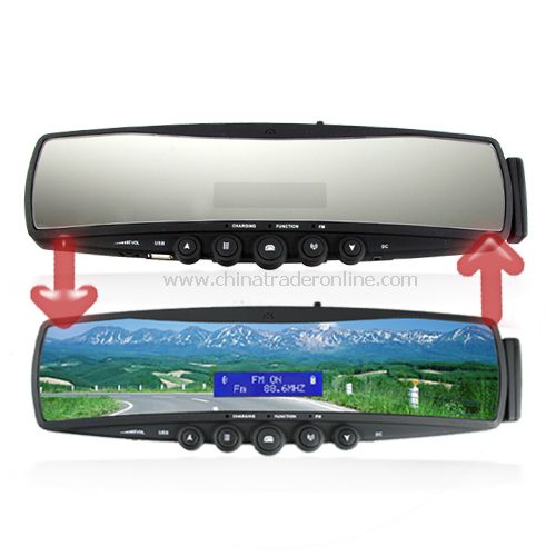 Bluetooth Rearview Mirror with Embedded Mini-LCD from China