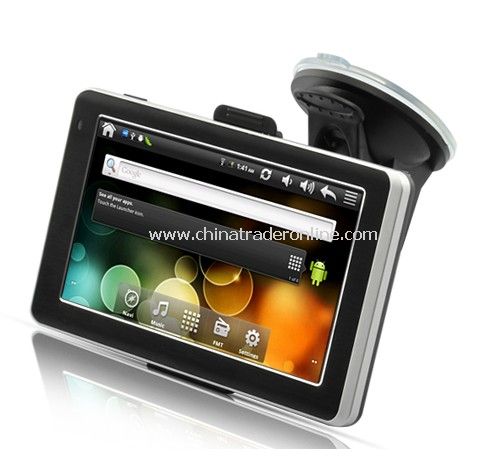 CyberNav Mini - Android 2.3 Tablet GPS Navigator with 5 Inch Touchscreen (WiFi, 8GB, FM Transmitter) from China