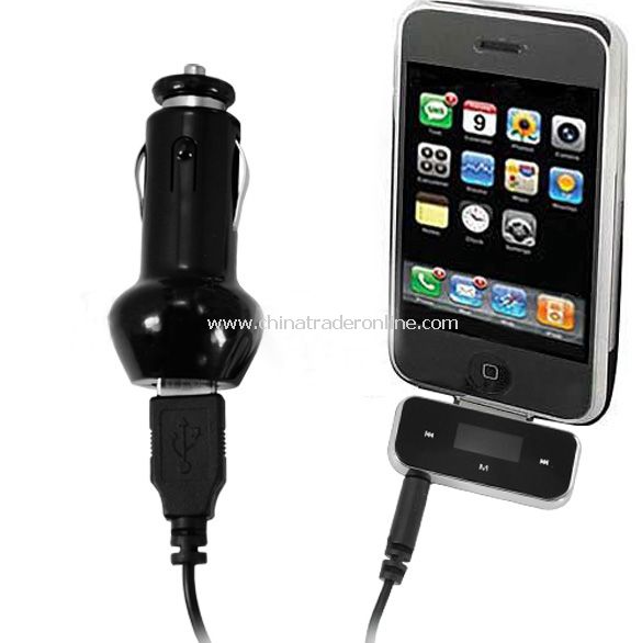 New IPod/iPhone Touch Wireless FM Transmitter+Car Charger High Fidelity Stereo