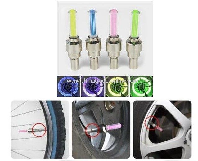 fireflys wheel lights Bicycle Flashlight,LED Bike Light,Bicycle Valve Core Light from China