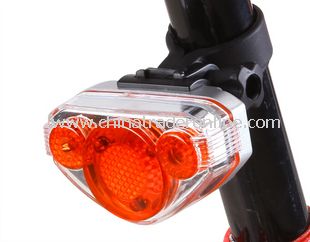 Bicycle Cycling Bike 5 LED Caution Warning Tail Light