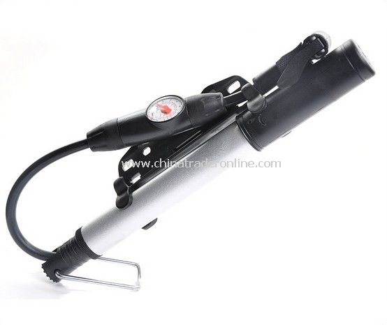 Bike Cycling High-Pressure Bicycle Pump with Pressure Gauge presta Shrader valve from China