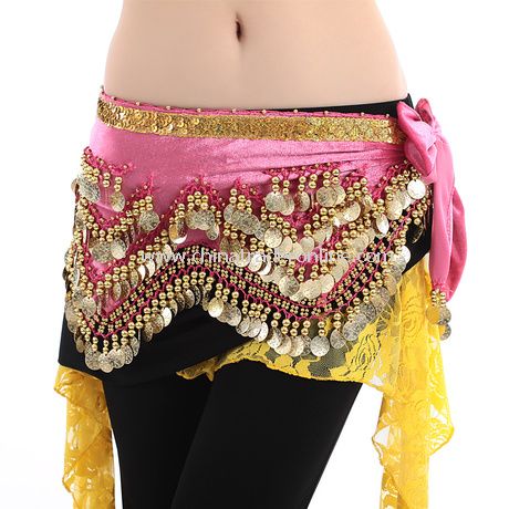 Chiffon Coin Sequin Belly Dance Waist Chain Belt