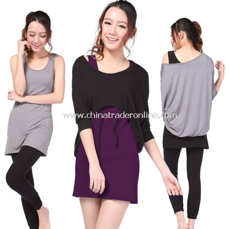 Viscose Fiber Women Yoga Clothing from China