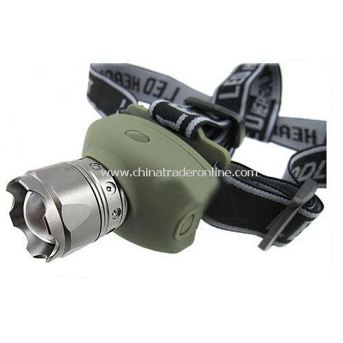 ZOOM FOCUS LED HEAD LAMP LIGHT TORCH 5W