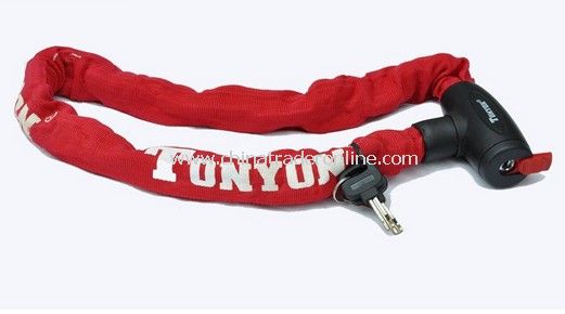 90CM Coating Bike Chain Lock RED