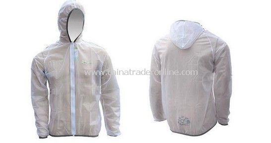 Cycling Pro Rain Coat white from China