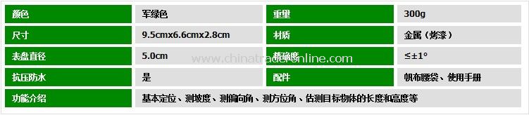 Distance Measurement Military Precise Geological Compass from China