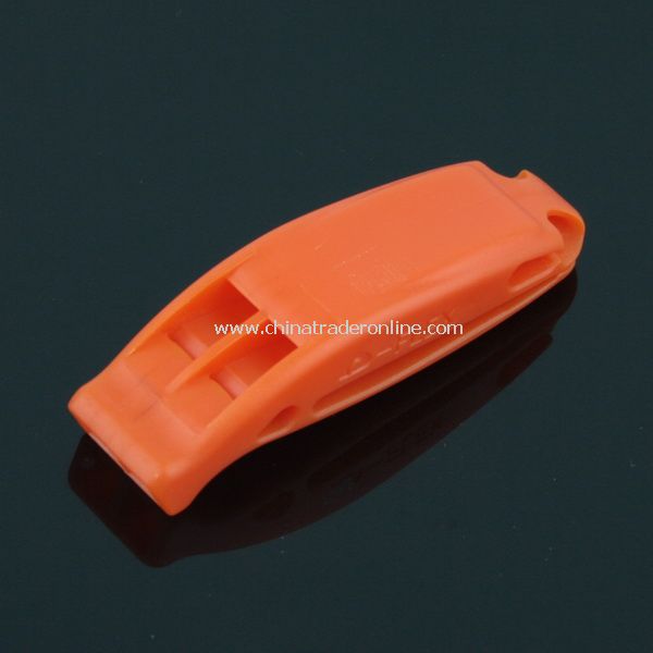New FLEX Plastic Double-frequency Whistle Orange