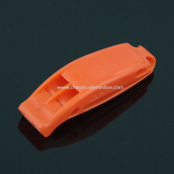 New FLEX Plastic Double-frequency Whistle Orange from China