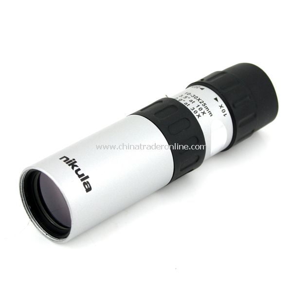 New Nikula Mini 10-30x25 Zoom Optical Monocular Binoculars Telescopes Silver