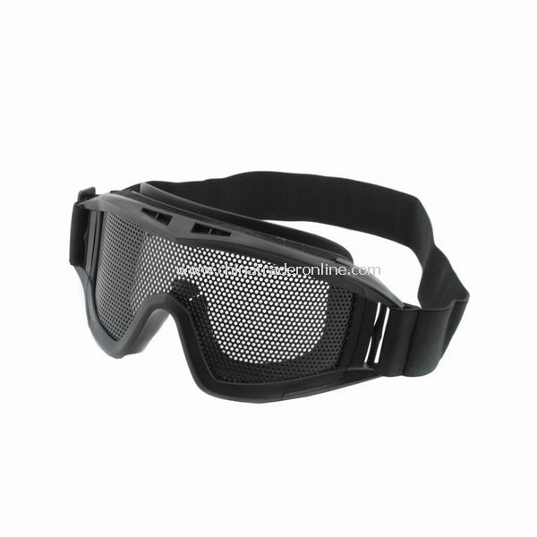 Top Unique Steel Mesh Protective Goggles Mask Black New from China