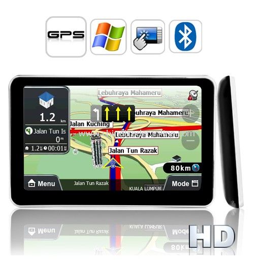 5 Inch HD Touch Screen GPS Navigator