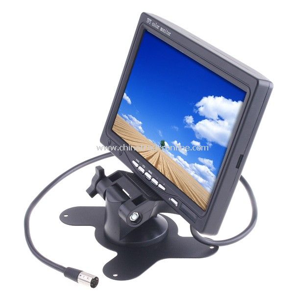 7 TFT LCD Color Car Rearview Headrest Monitor DVD VCR