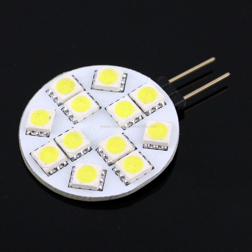 G4 12-5050 SMD LED Pure White Light Bulb Lamp Car DC 12V from China