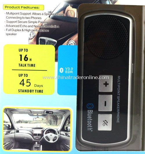 Handsfree In-car Bluetooth Speakerphone Car Kit Speaker Phone