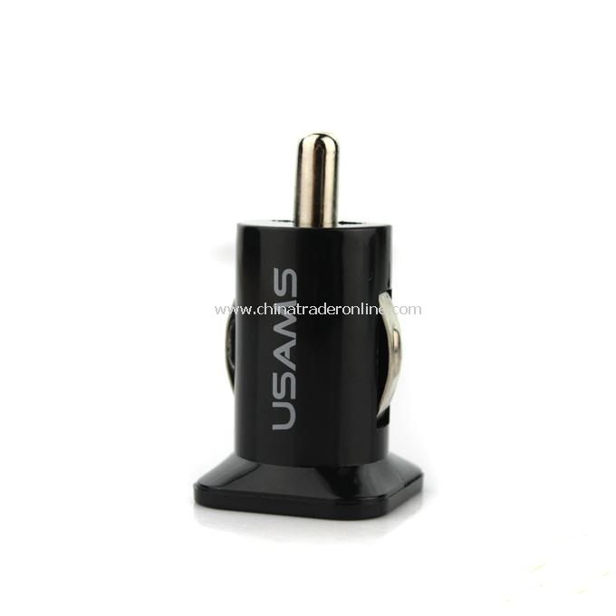 Mini 12V/ 24V Car Charger Adapter with Dual USB Ports for iPad iPad2 iPod iPhone 4S 4G 3G& 3GS from China