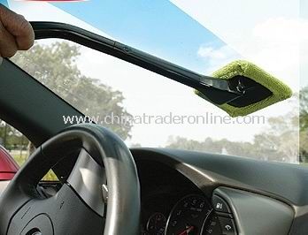 Handy Windshield Wiper Cloth Wonder Cleaner Ergonomic Handle + Pivoting Head