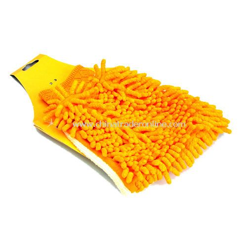 snow velvet car washing gloves-samll random color from China