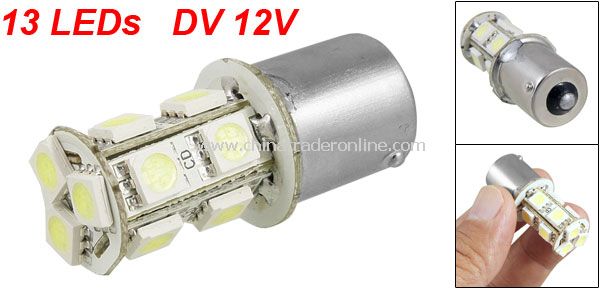 1156 BA15S Car Signal SMD 13 LED Cold White Light Lamp Bulb Turn Tail Brake 12V