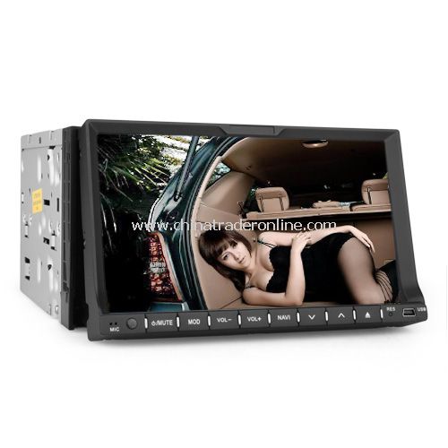 7 inch 2 Din sliding down touch screen with bluetooth,SD,Radio,special UI for universal from China