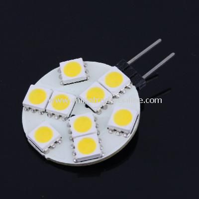 1x Car G4 9 LED SMD 5050 Warm White light Bulb Lamp 12V