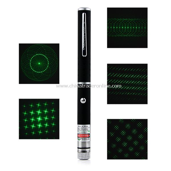 NEW Astronomy 532nm Powerful Green Beam Laser Pointer Pen w/ 5 Patterns