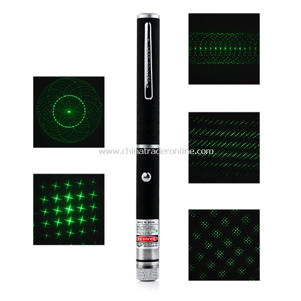 NEW Astronomy 532nm Powerful Green Beam Laser Pointer Pen w/ 5 Patterns from China