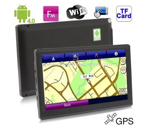 7.0 inch Touch Screen Android 4.0 Version GPS Navigation with 4GB Memory and Map, from China