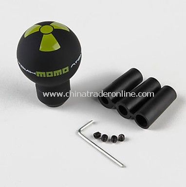Aluminum Car Gear Shift Stick Knob Momo (Black)