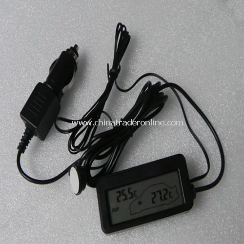 New In & Out LCD DC 12V Car Thermometer from China