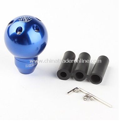 Stylish Aluminum Alloy Round Car Gear Shift Stick Knob - Blue