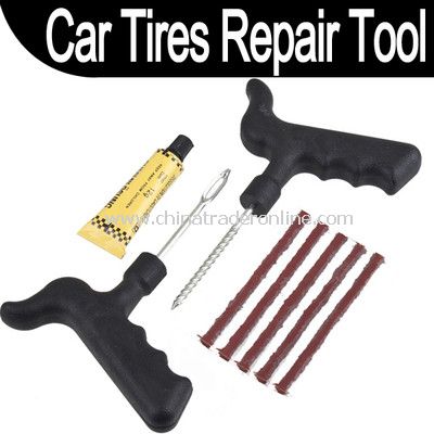 Safety Car Bike Auto Tubeless Tire Tyre Puncture Plug Repair Cement Tool Kit