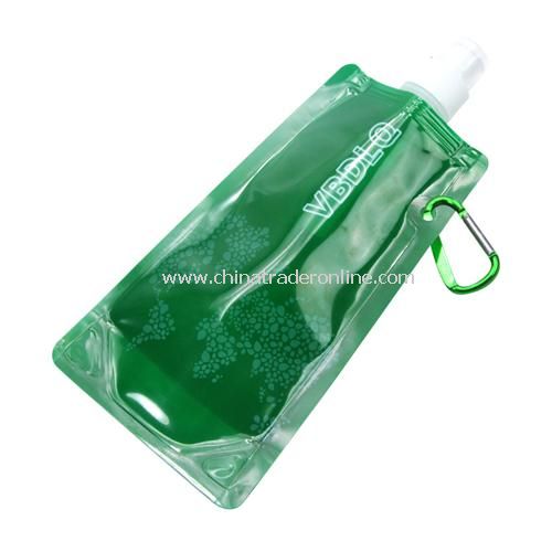 480ML portable folding water bottle ice pack / plastic bottle random color from China