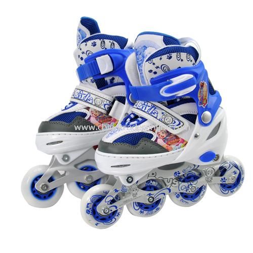 Goat and Big Big Wolf children four straight row roller skates Small Color random from China