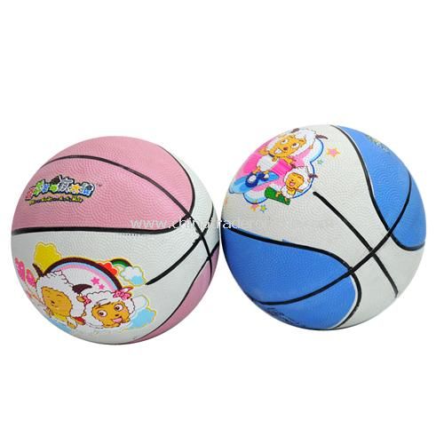 Goat and Big Big Wolf Children rubber basketball color random from China