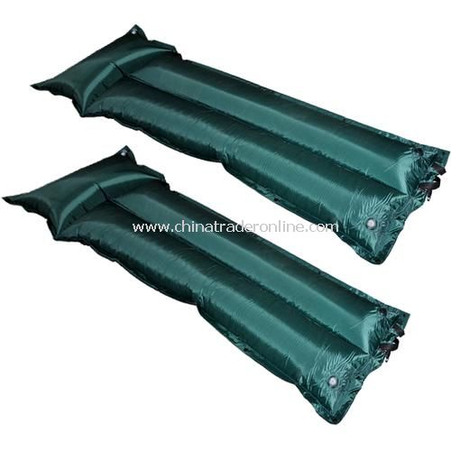 Green fold with pillow automatic inflatable single inflatable cushion from China