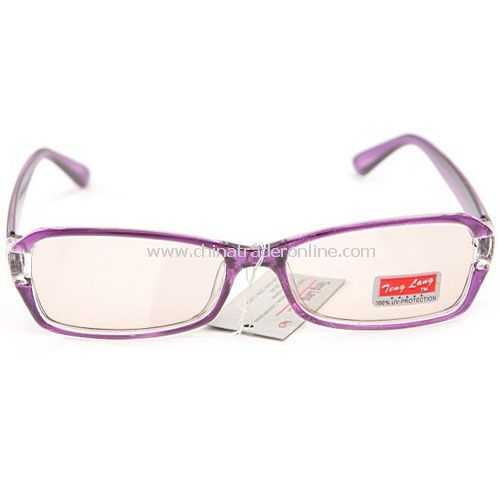 radiation glasses anti fatigue computer goggles purple with Glasses case