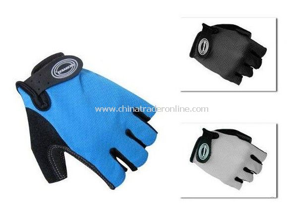 Cozy Outdoor Fiber Cloth Cycling Riding Half Finger Gloves from China