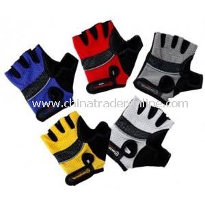 Cozy Outdoor Fiber Cloth Cycling Riding Half Finger Gloves from China