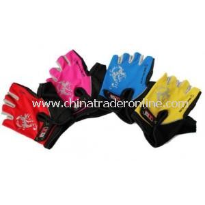 Cozy Outdoor Fiber Cloth Cycling Riding Half Finger Gloves